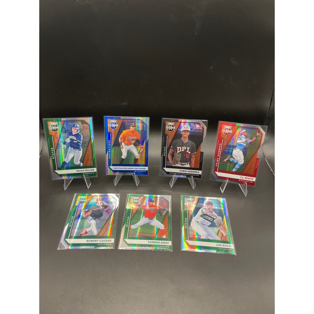 Panini Elite Extra Edition Baseball Card Lot 7ct Serial Numbered Bibee Gasser